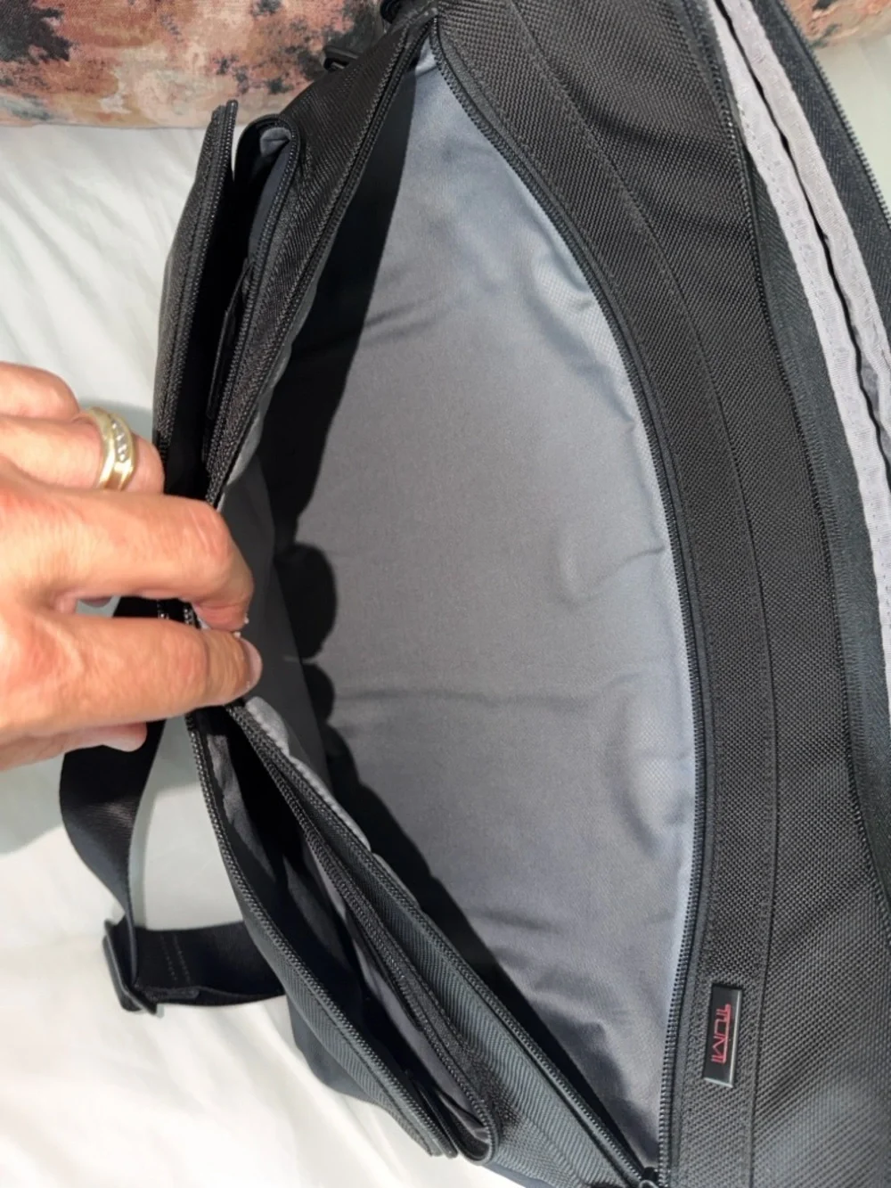 Black Men's Business Messenger Bag